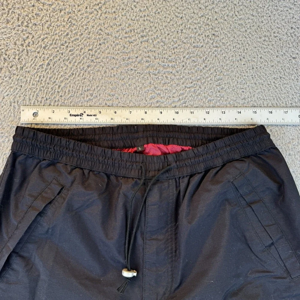 Vintage Sims Men's Snowboard Ski Black Pants Size‎ Large Lined Nylon